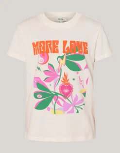 Shoeby Artwork T-shirt Gebroken Wit< T-Shirts