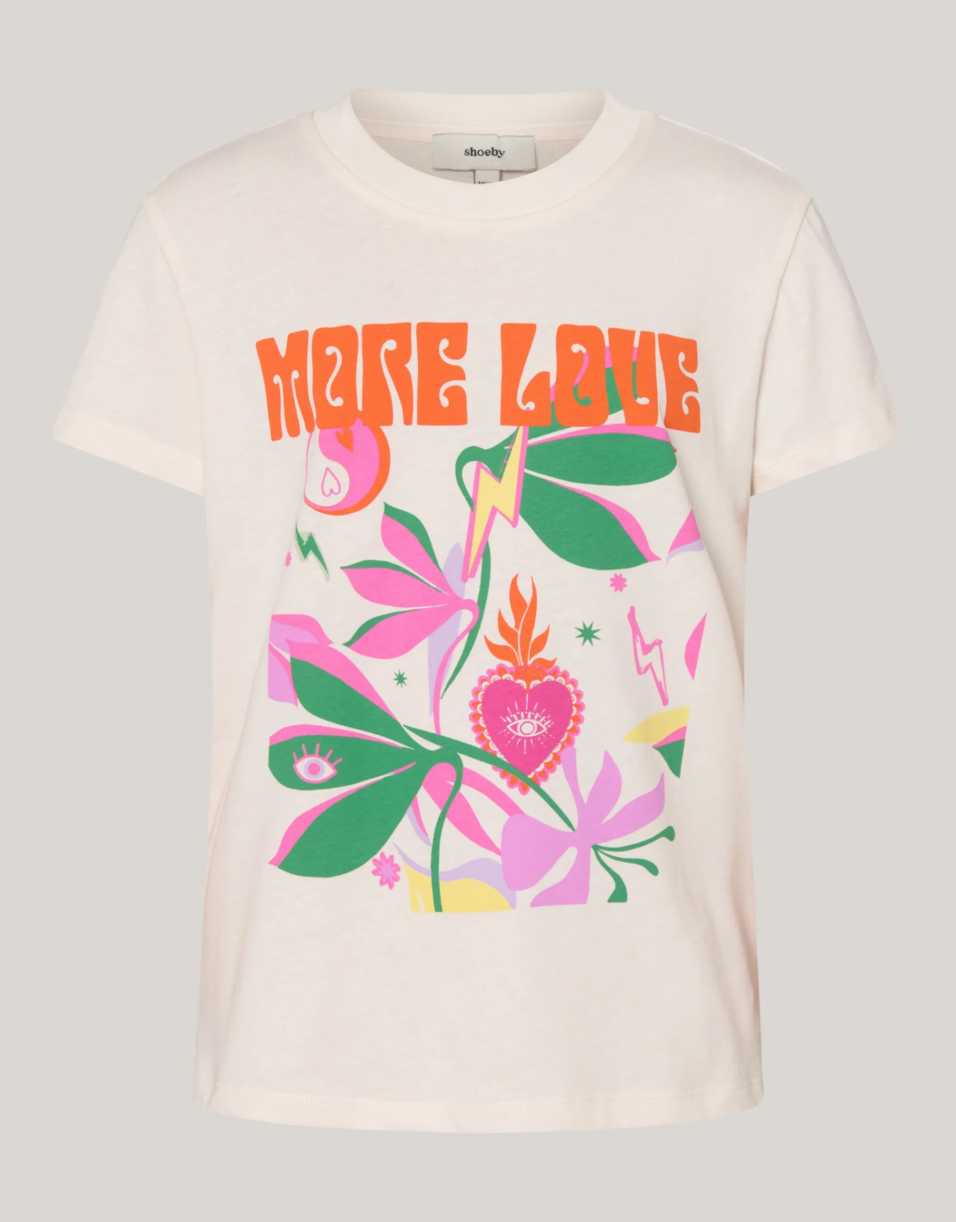 Shoeby Artwork T-shirt Gebroken Wit< T-Shirts