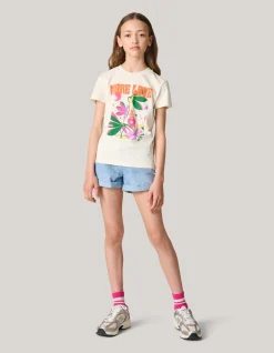 Shoeby Artwork T-shirt Gebroken Wit< T-Shirts