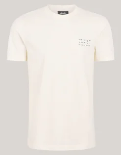 Shoeby Artwork T-shirt Gebroken Wit<Heren T-Shirts En Polo's