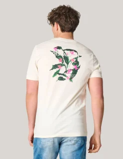 Shoeby Artwork T-shirt Gebroken Wit<Heren T-Shirts En Polo's
