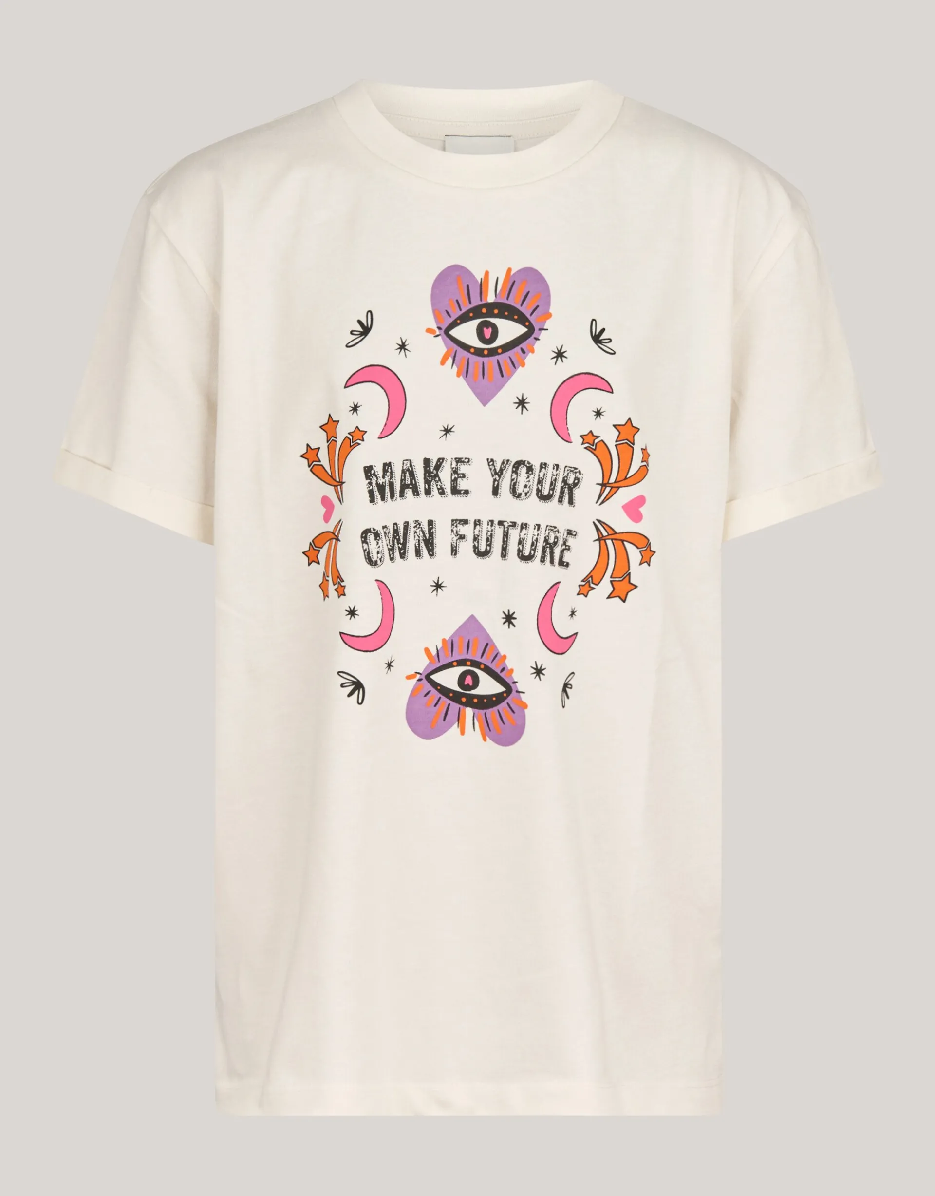 Shoeby Artwork T-shirt Gebroken Wit< T-Shirts