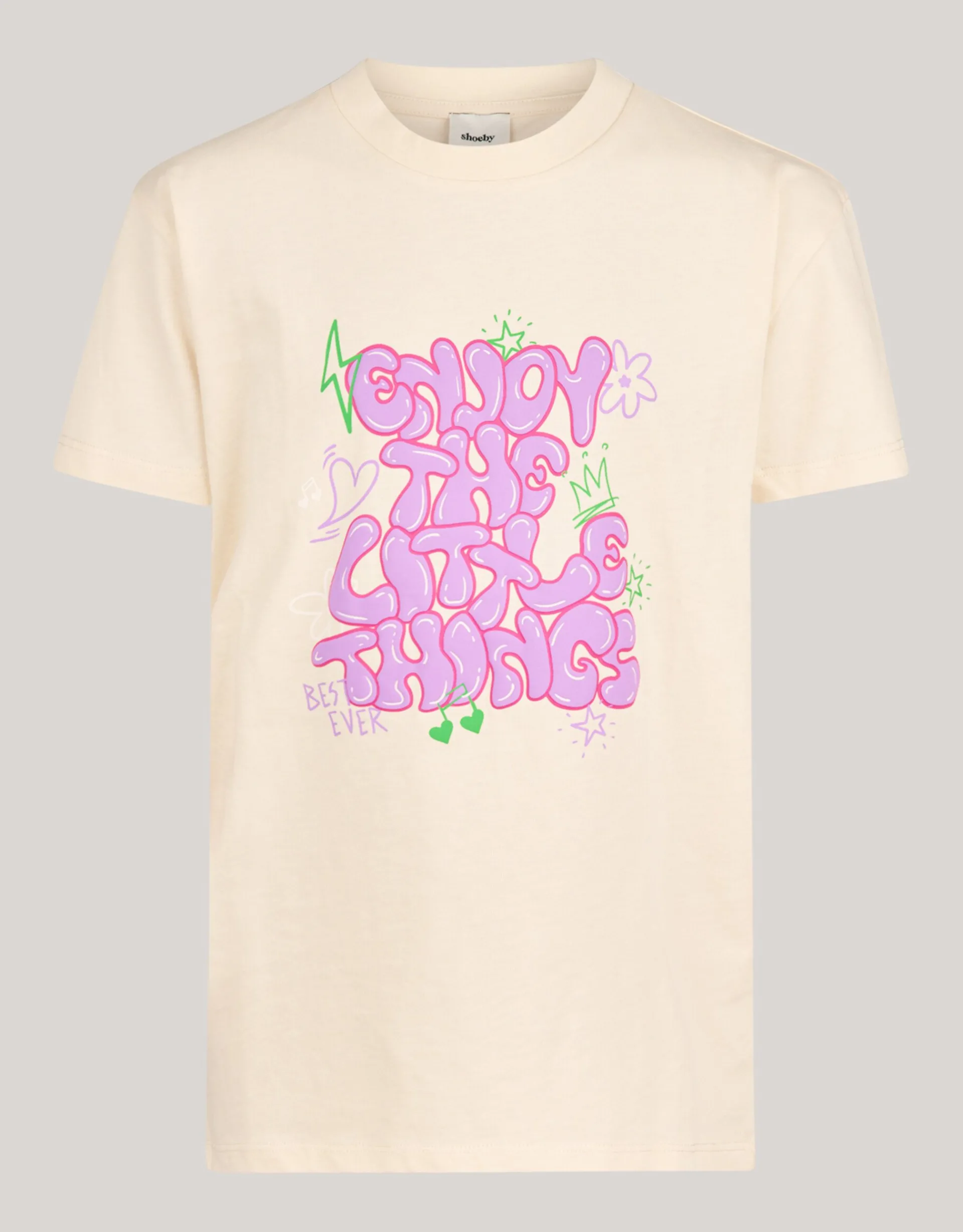 Shoeby Artwork T-shirt Gebroken Wit< T-Shirts