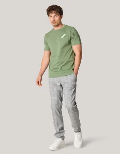 Shoeby Artwork T-shirt Groen<Heren T-Shirts En Polo's