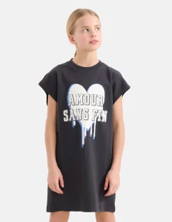 Shoeby Artwork T-shirt Jurk Zwart< Jurken