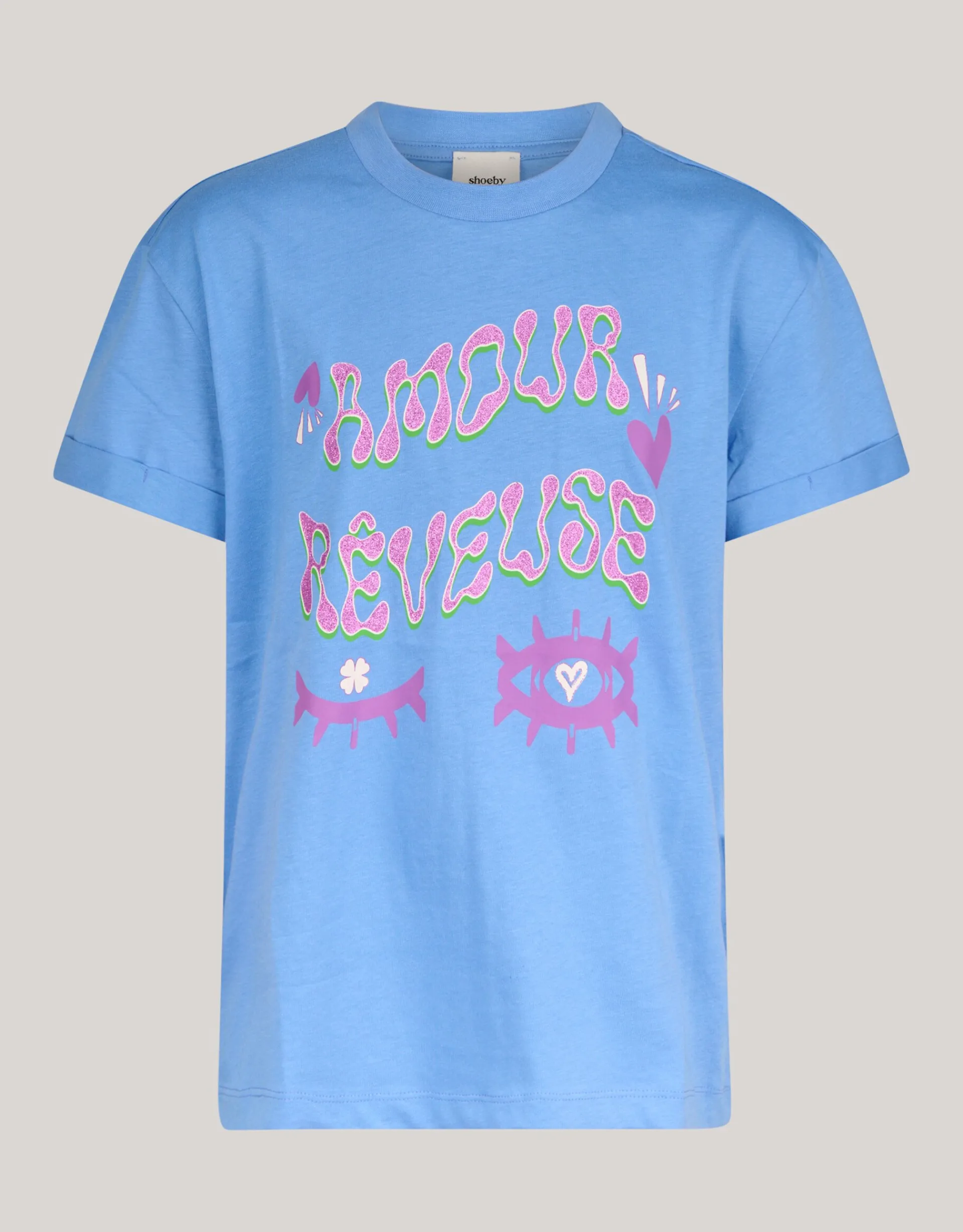 Shoeby Artwork T-shirt Lichtblauw< T-Shirts