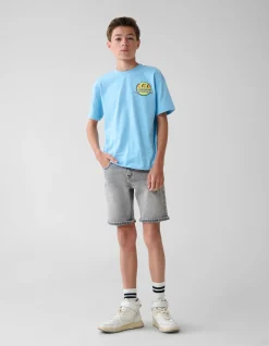 Shoeby Artwork T-shirt Lichtblauw< T-Shirts