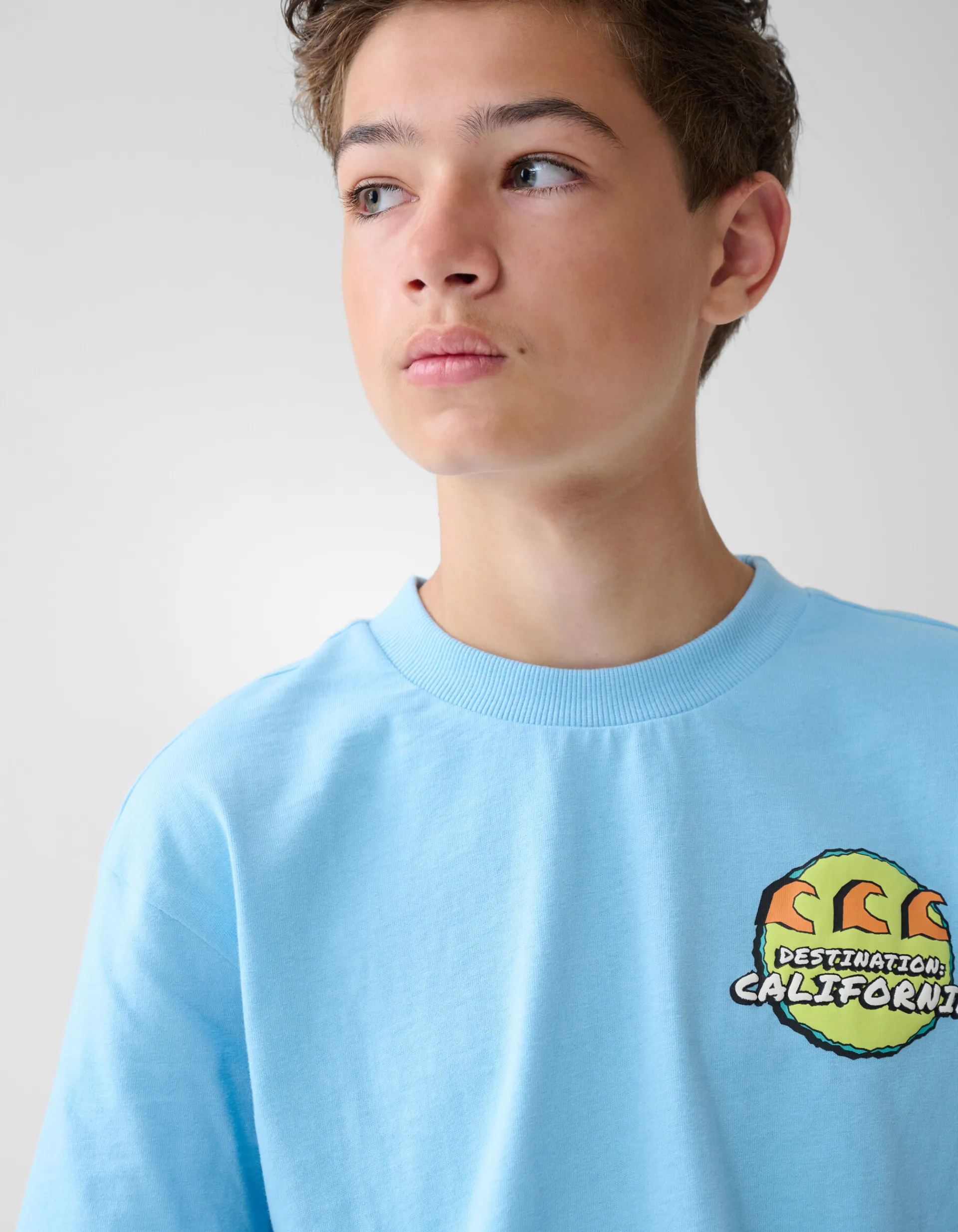 Shoeby Artwork T-shirt Lichtblauw< T-Shirts