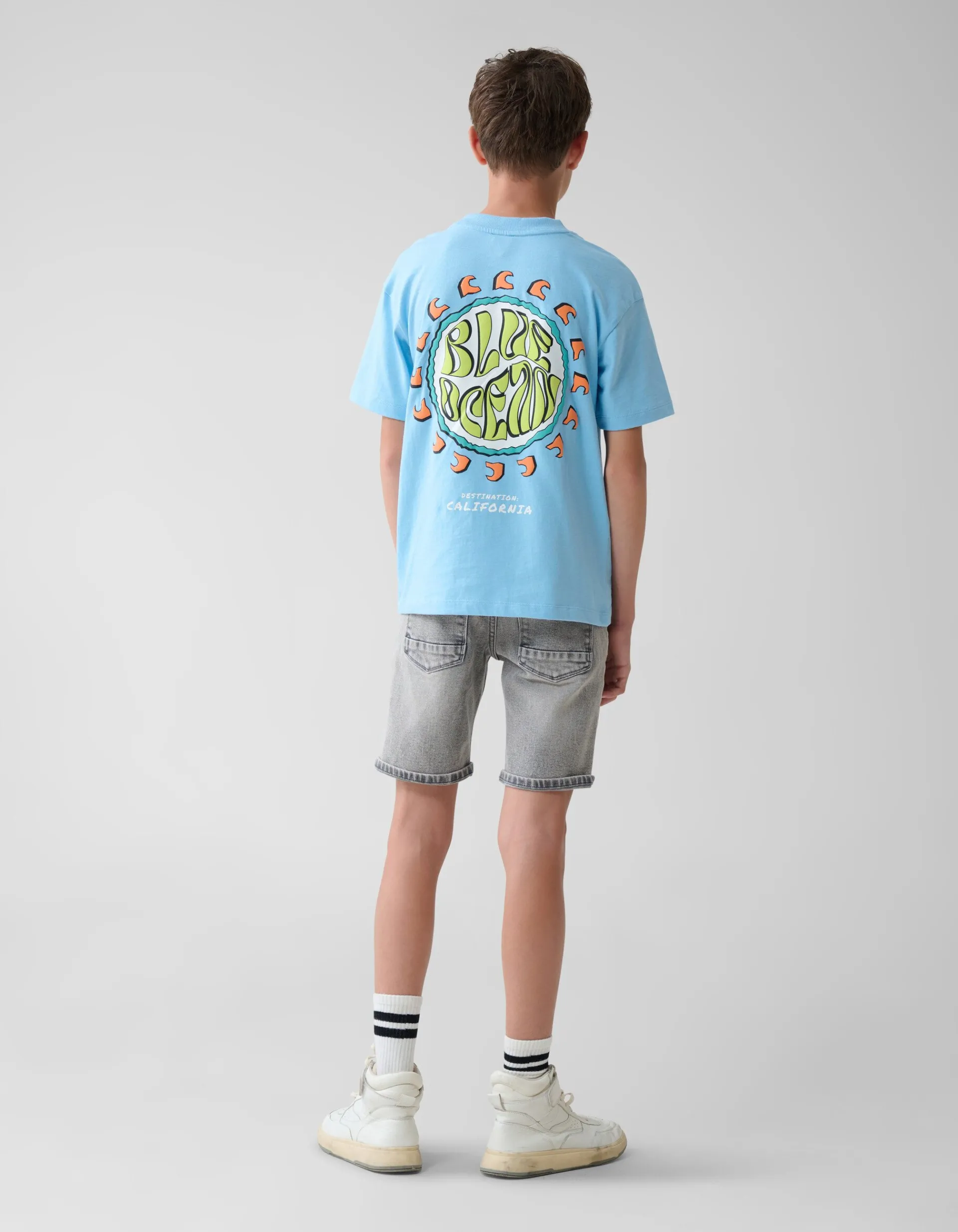 Shoeby Artwork T-shirt Lichtblauw< T-Shirts