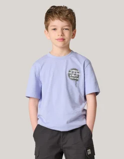 Shoeby Artwork T-shirt Lichtpaars< T-Shirts