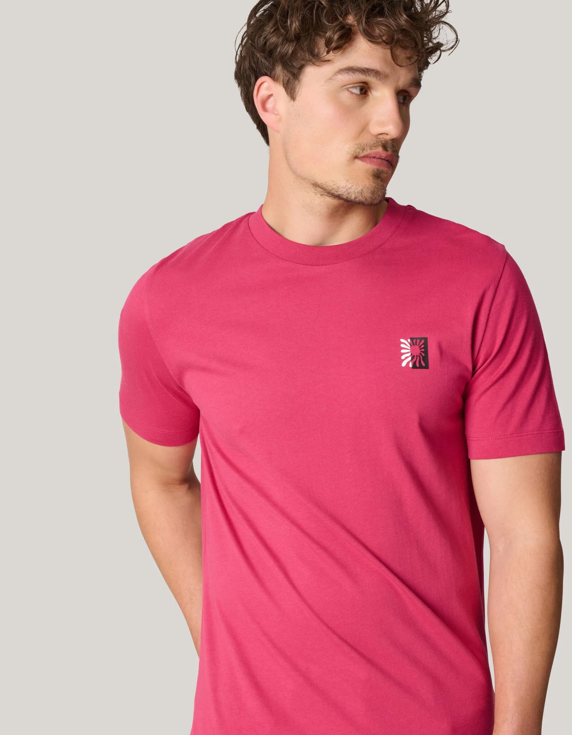 Shoeby Artwork T-shirt Lichtrood<Heren T-Shirts En Polo's