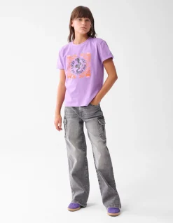 Shoeby Artwork T-shirt Paars< T-Shirts