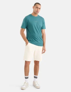 Shoeby Artwork T-shirt Turquoise<Heren T-Shirts En Polo's