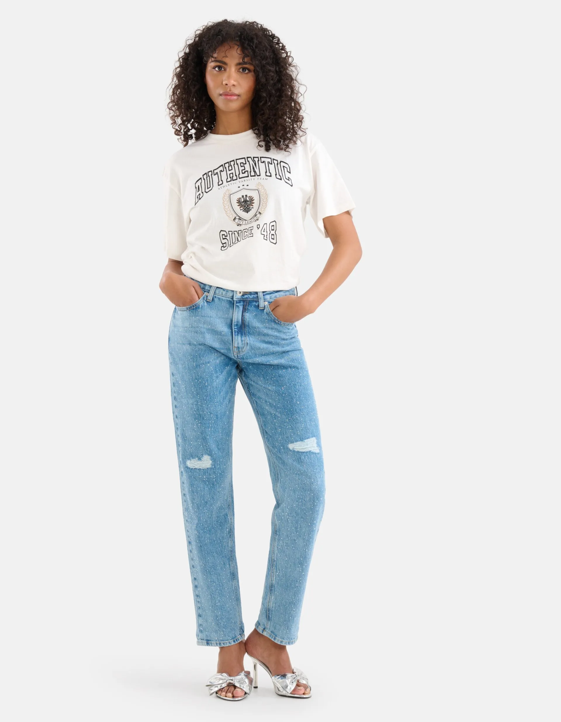 Shoeby Artwork T-shirt Wit<DAMES T-Shirts