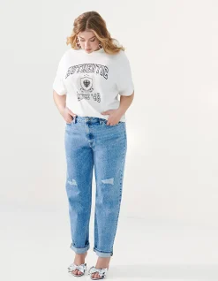 Shoeby Artwork T-shirt Wit<DAMES T-Shirts
