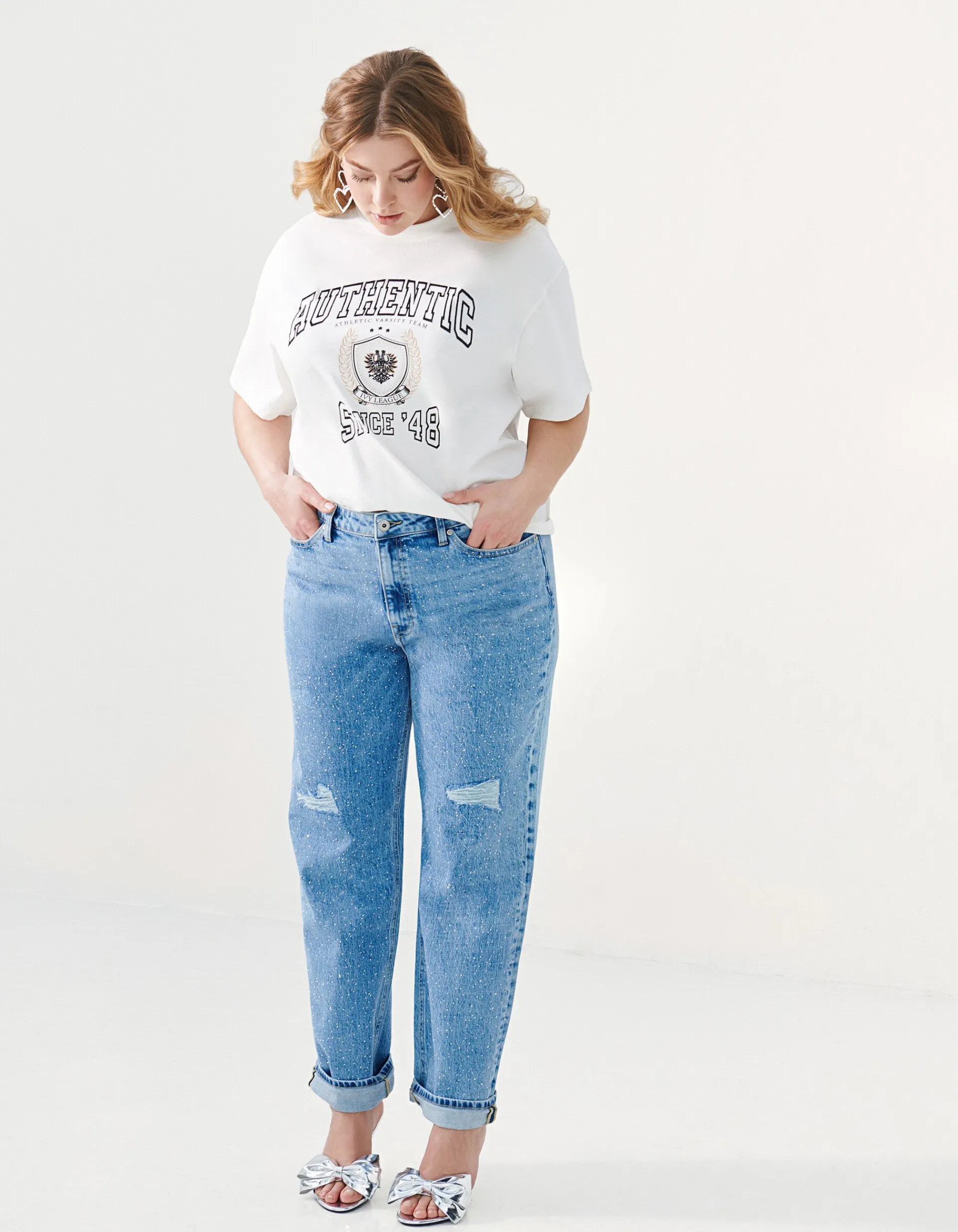 Shoeby Artwork T-shirt Wit<DAMES T-Shirts