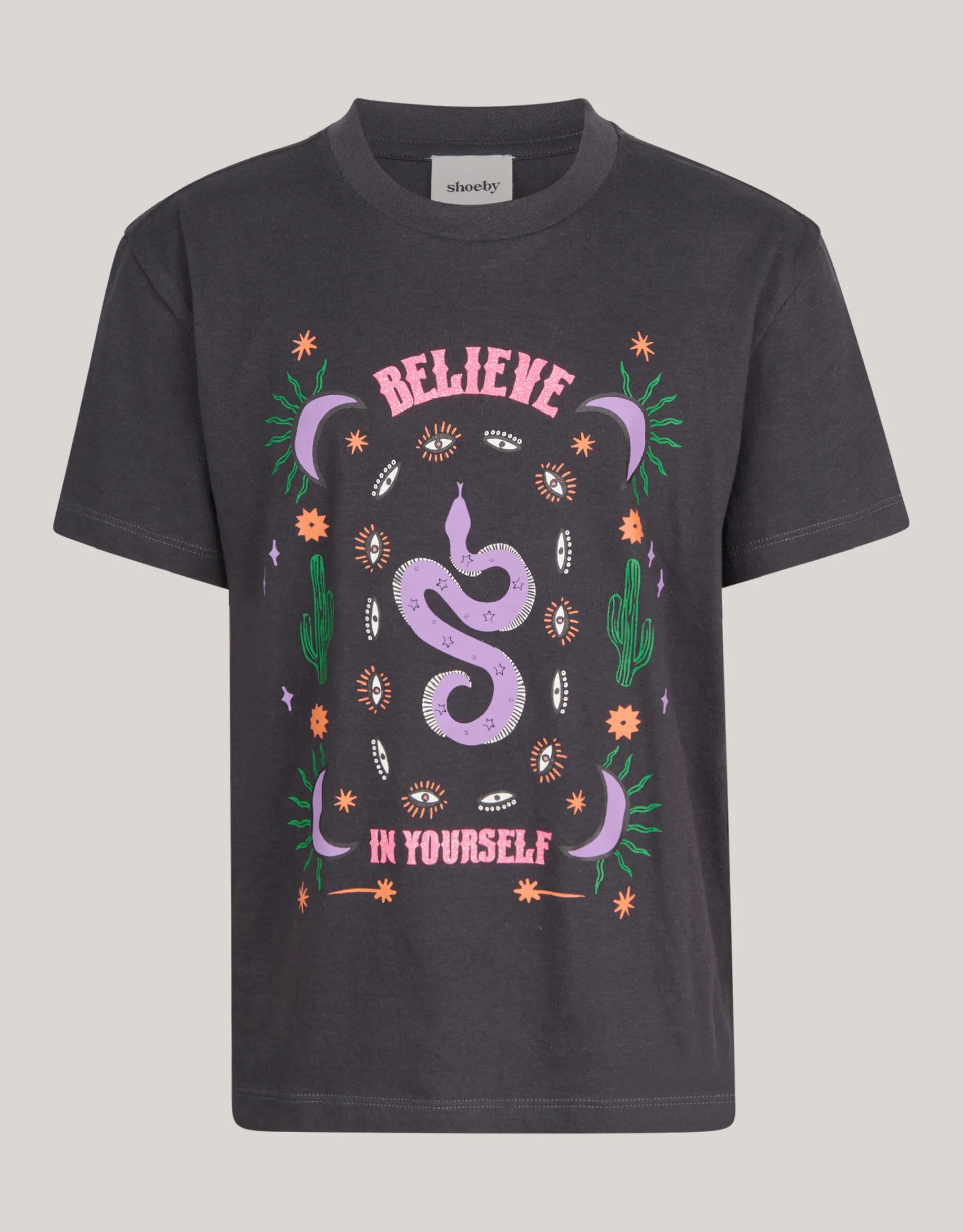 Shoeby Artwork T-shirt Zwart< T-Shirts