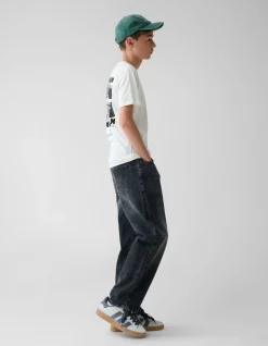 Shoeby Baggy Fit Jeans Donkergrijs< Jeans