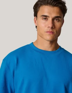 Shoeby Basic T-shirt Blauw<Heren T-Shirts En Polo's