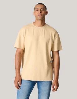 Shoeby Basic T-shirt Zand<Heren T-Shirts En Polo's