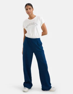 Shoeby Basic Wide Leg Broek Blauw<DAMES Broeken