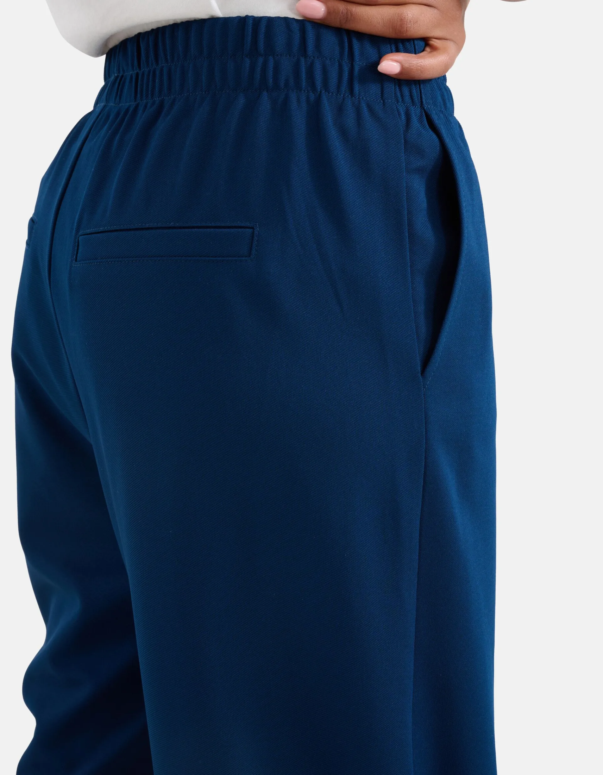 Shoeby Basic Wide Leg Broek Blauw<DAMES Broeken