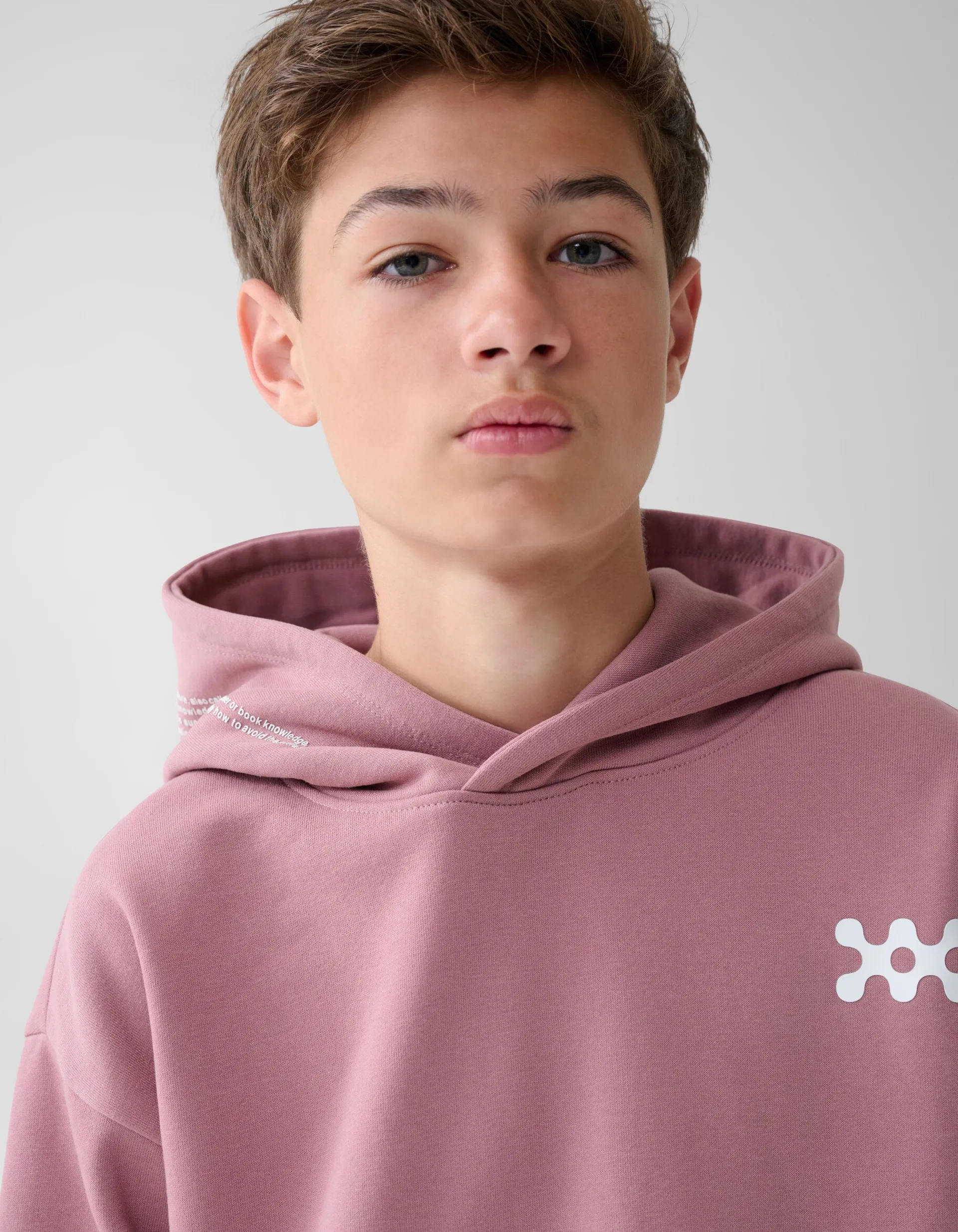 Shoeby Basis Artwork Hoodie Donkerroze< Gebreide Truien|Hoodies