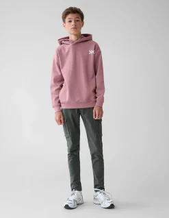 Shoeby Basis Artwork Hoodie Donkerroze< Gebreide Truien|Hoodies