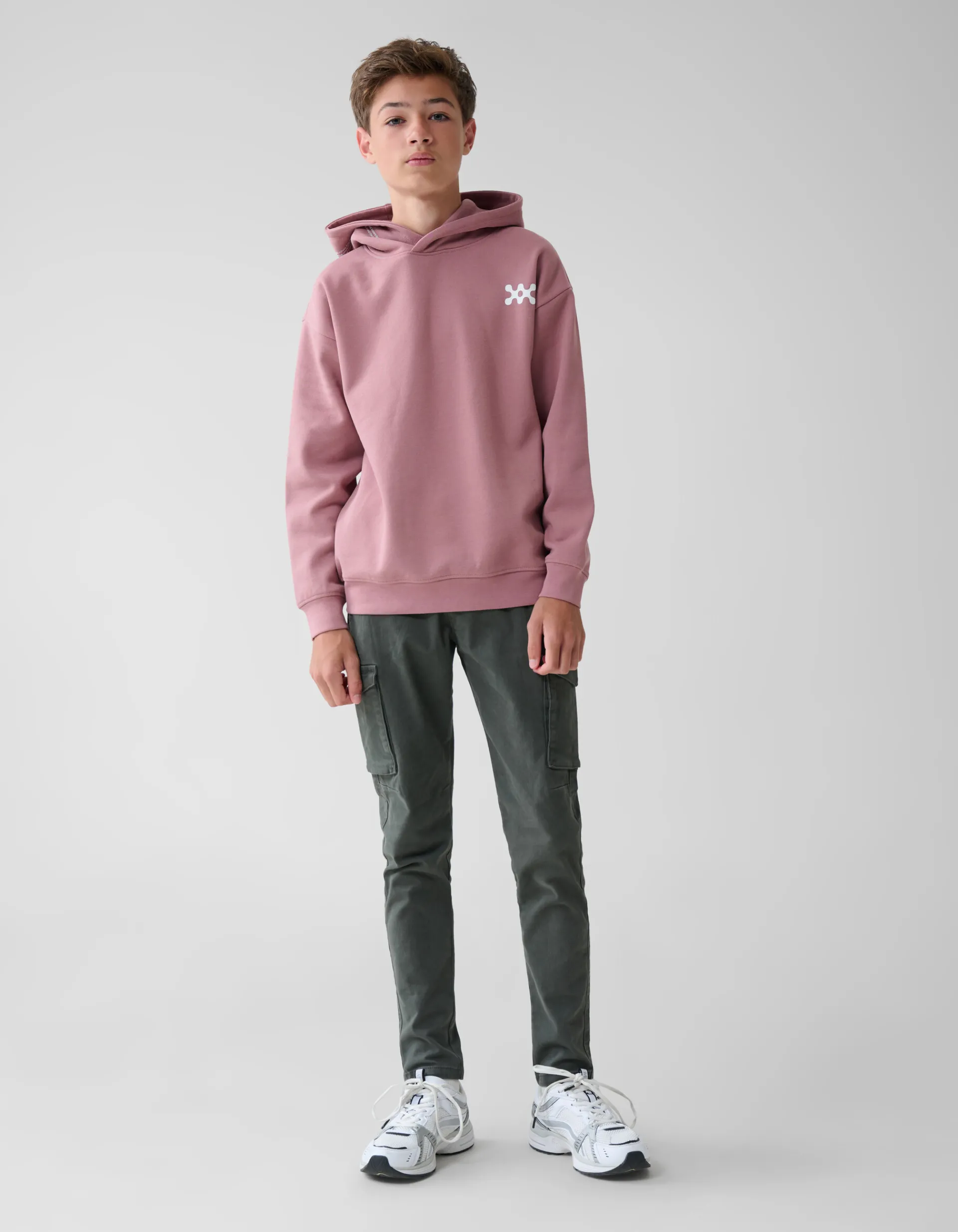 Shoeby Basis Artwork Hoodie Donkerroze< Gebreide Truien|Hoodies