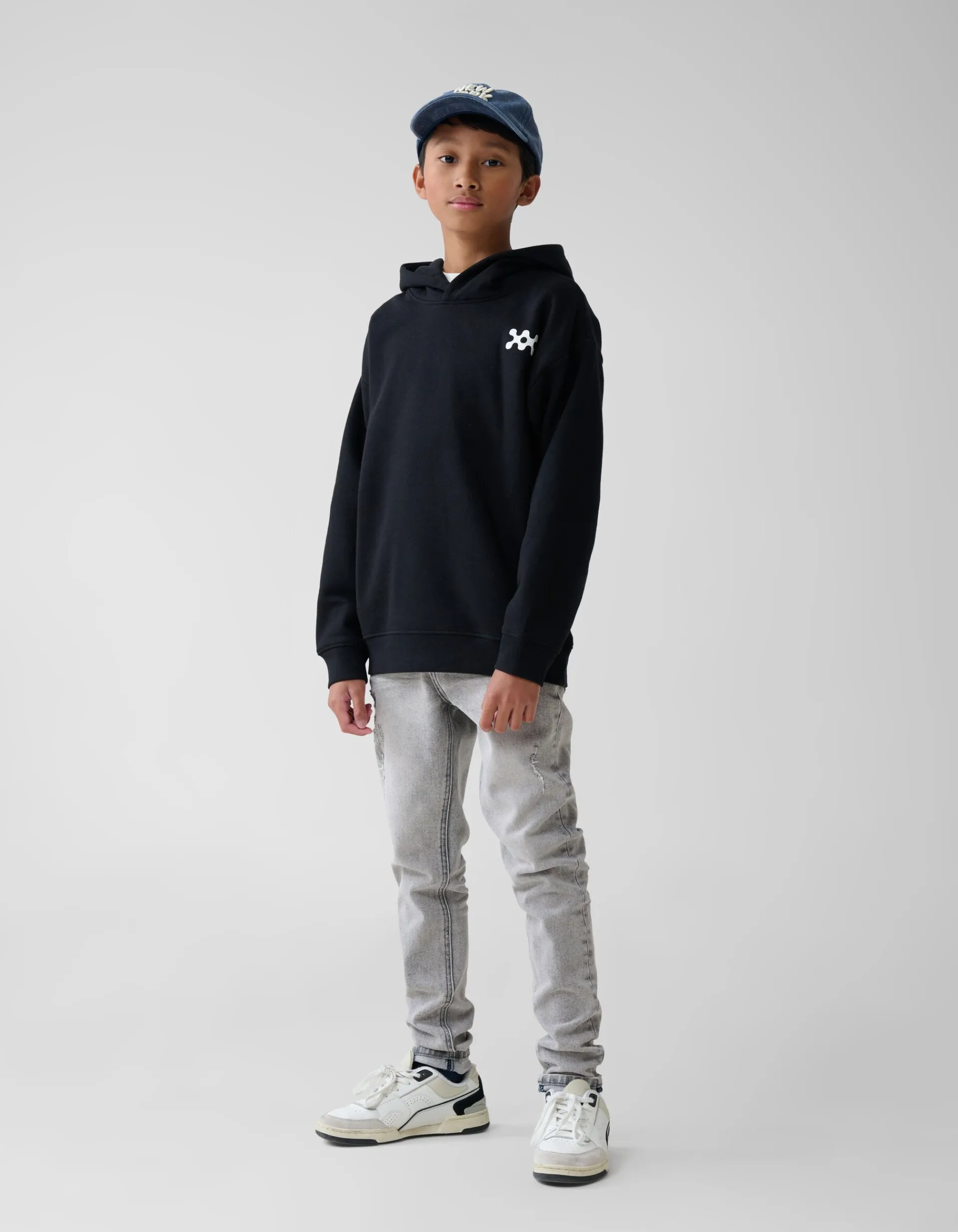 Shoeby Basis Artwork Hoodie Zwart< Gebreide Truien|Hoodies
