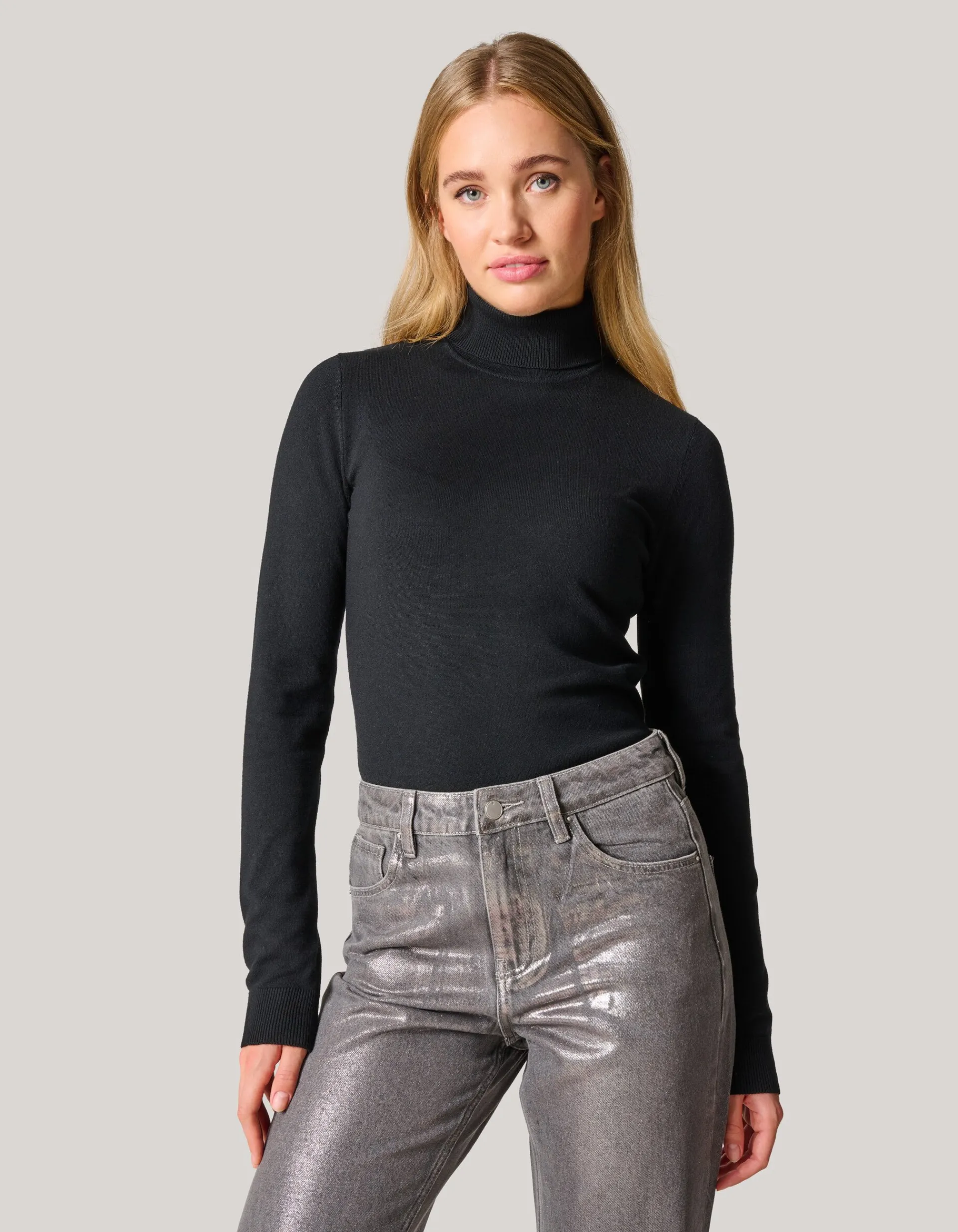 Shoeby Basis Coltrui Zwart<DAMES Truien En Sweaters