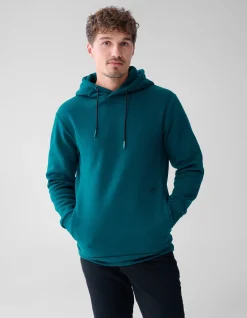 Shoeby Basis Hoodie Donkergroen<Heren Truien En Sweaters