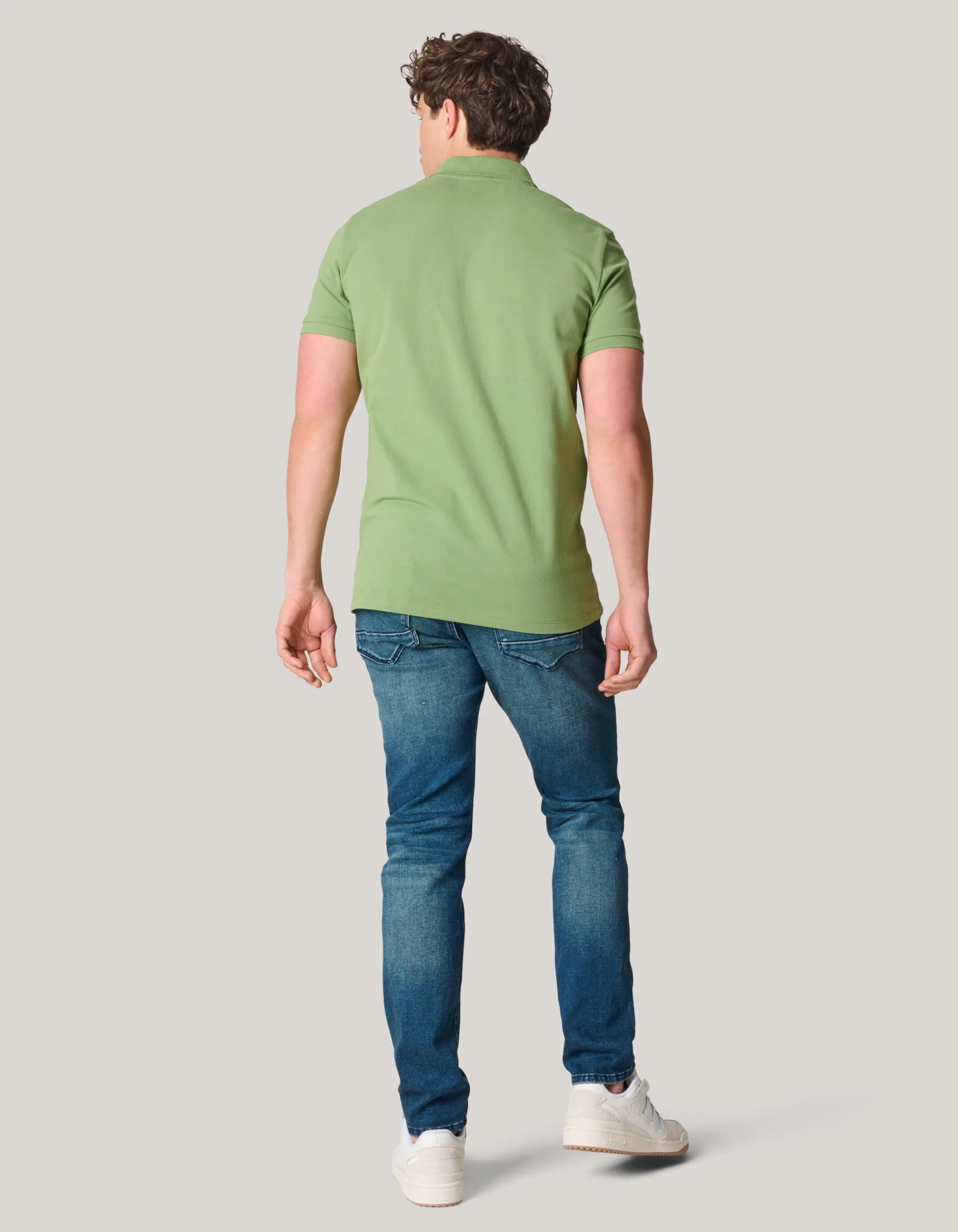 Shoeby Basis Polo Groen<Heren T-Shirts En Polo's