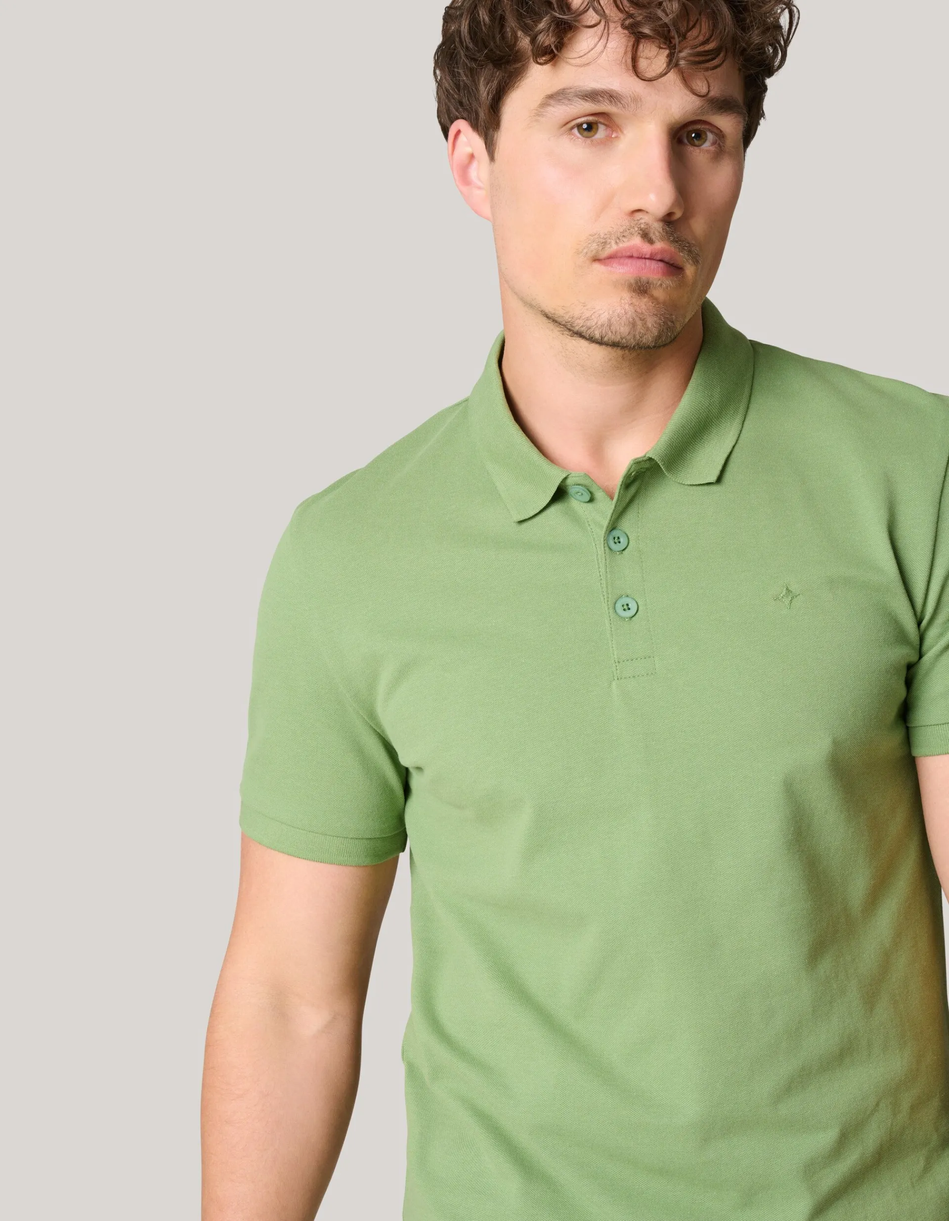 Shoeby Basis Polo Groen<Heren T-Shirts En Polo's