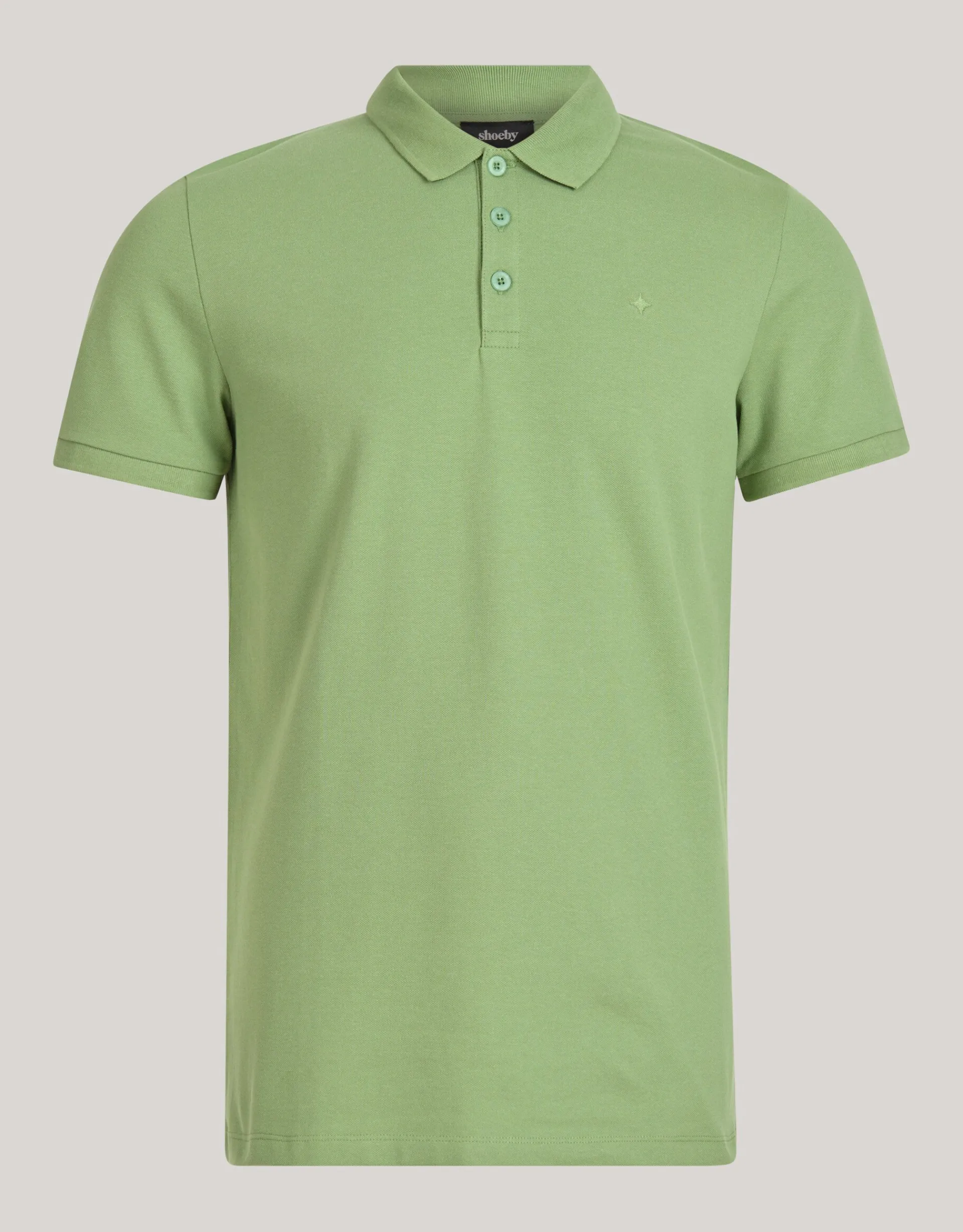Shoeby Basis Polo Groen<Heren T-Shirts En Polo's