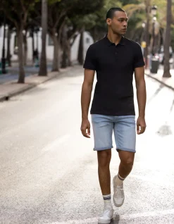 Shoeby Basis Polo Zwart<Heren T-Shirts En Polo's