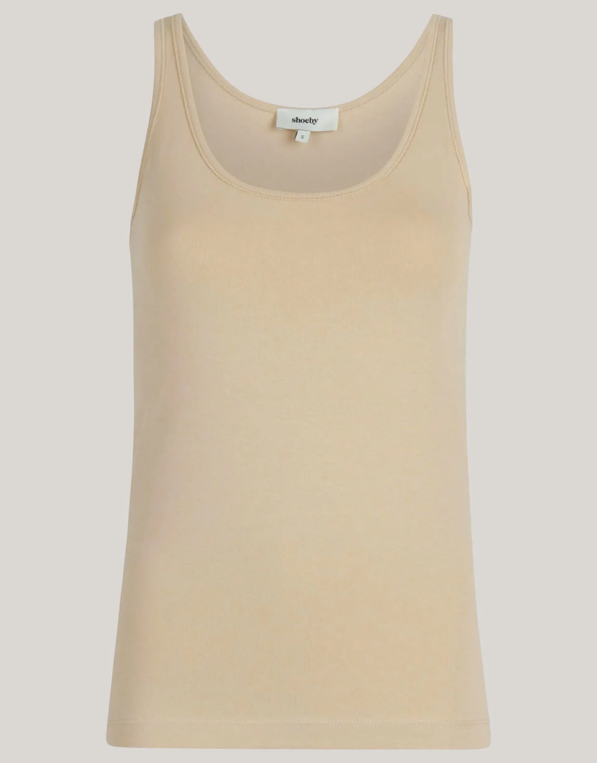 Shoeby Basis Tanktop Beige<DAMES Tops