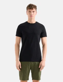 Shoeby Basis T-shirt Zwart<Heren T-Shirts En Polo's