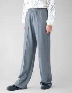 Shoeby Basis Wide Leg Broek Grijs<DAMES Broeken