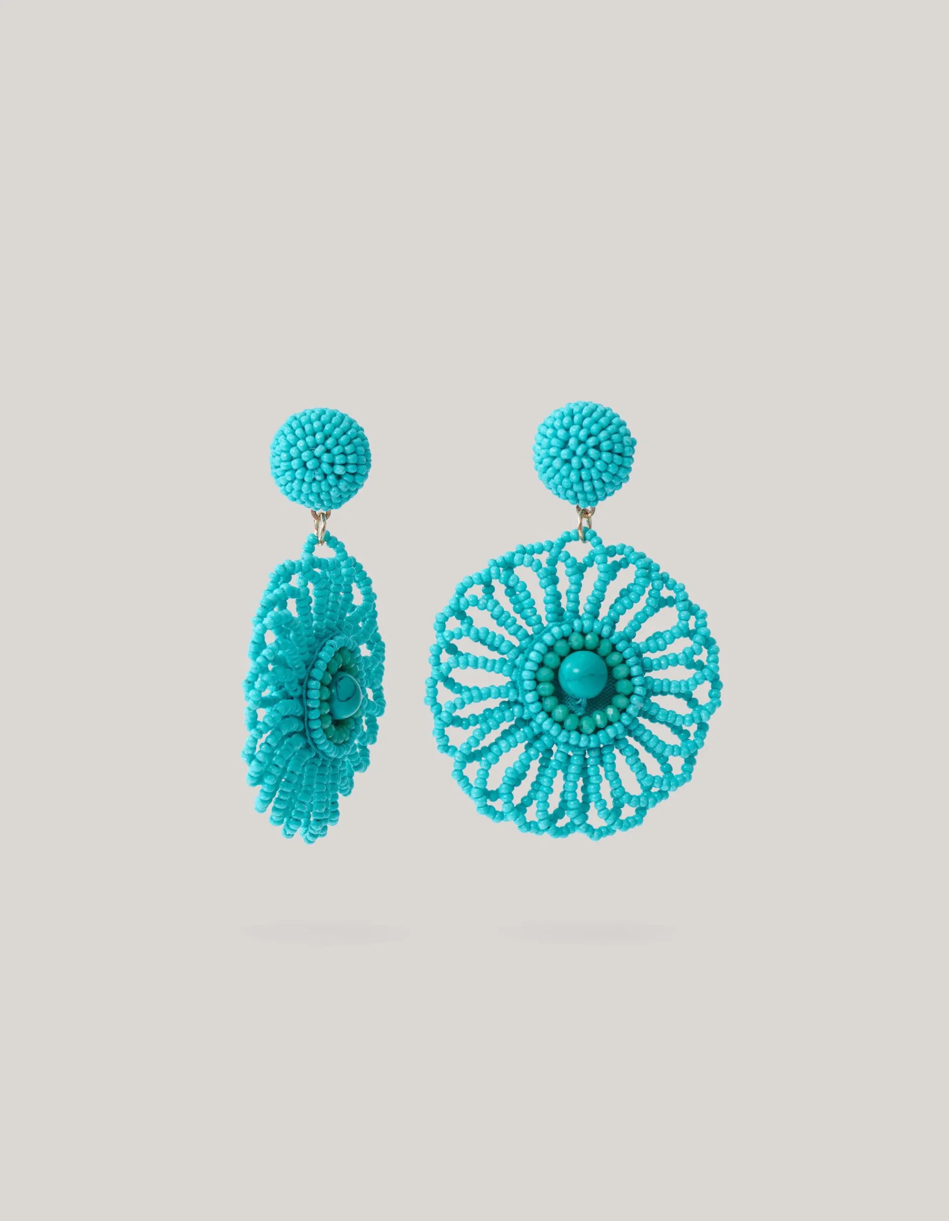 Shoeby Beaded Flower Oorbellen Blauw<DAMES Sieraden