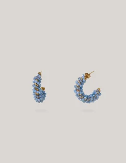 Shoeby Beaded Hoop Oorbellen Blauw<DAMES Sieraden