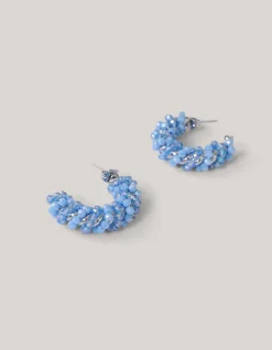 Shoeby Beaded Oorbellen Blauw<DAMES Sieraden