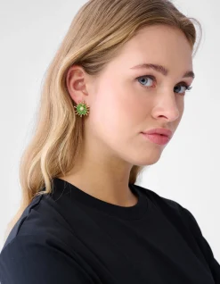 Shoeby Beaded Oorbellen Groen<DAMES Sieraden