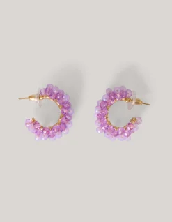 Shoeby Beaded Oorbellen Paars<DAMES Sieraden