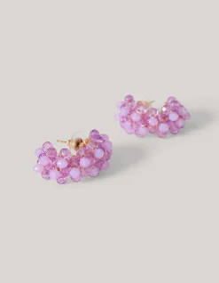 Shoeby Beaded Oorbellen Paars<DAMES Sieraden