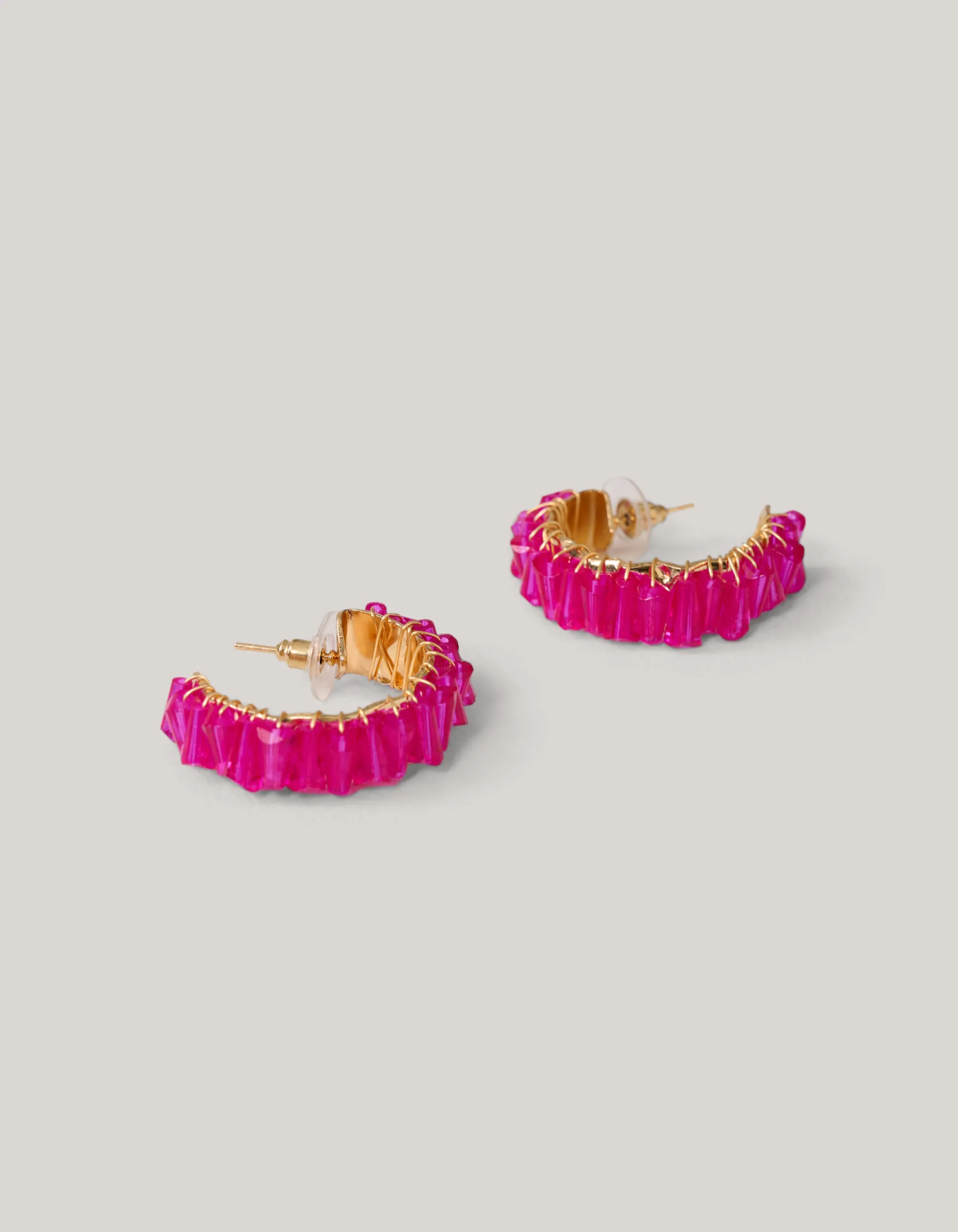 Shoeby Beaded Oorbellen Roze<DAMES Sieraden