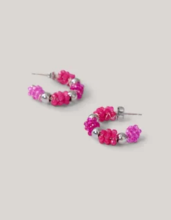 Shoeby Beaded Oorbellen Roze<DAMES Sieraden