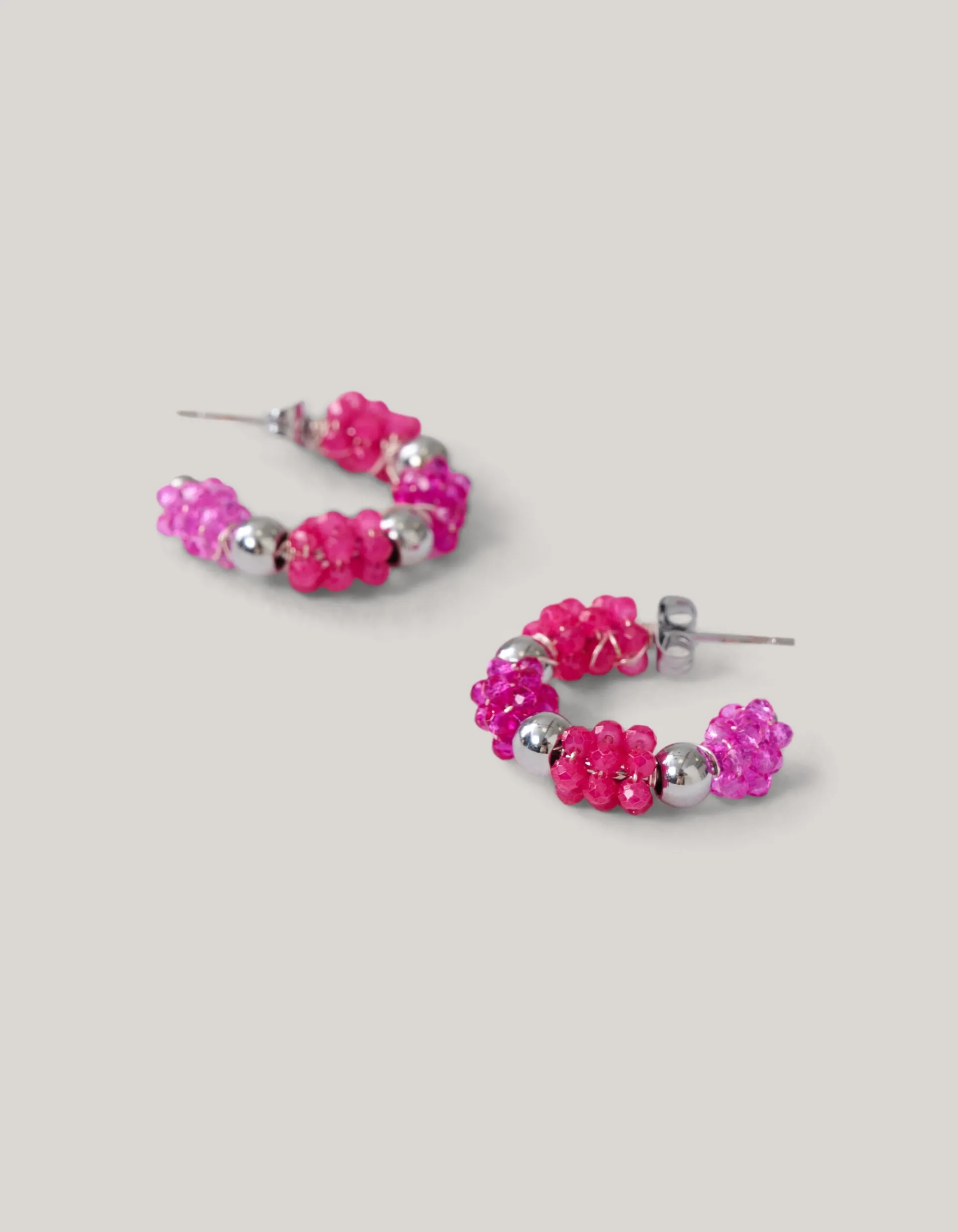 Shoeby Beaded Oorbellen Roze<DAMES Sieraden