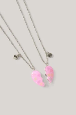 Shoeby Bff Heart Star Ketting Roze< Sieraden