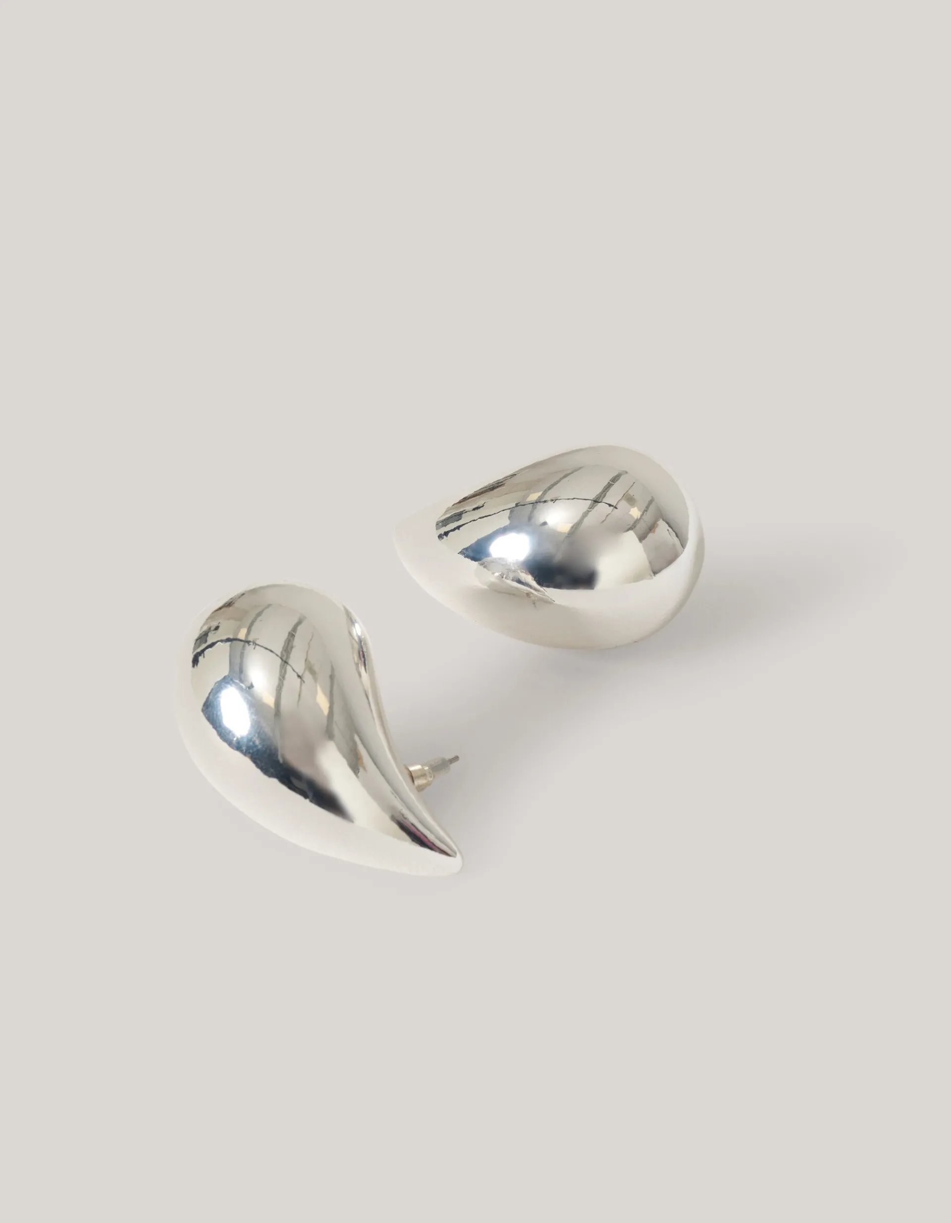 Shoeby Big Drop Shape Oorbellen Zilver<DAMES Sieraden